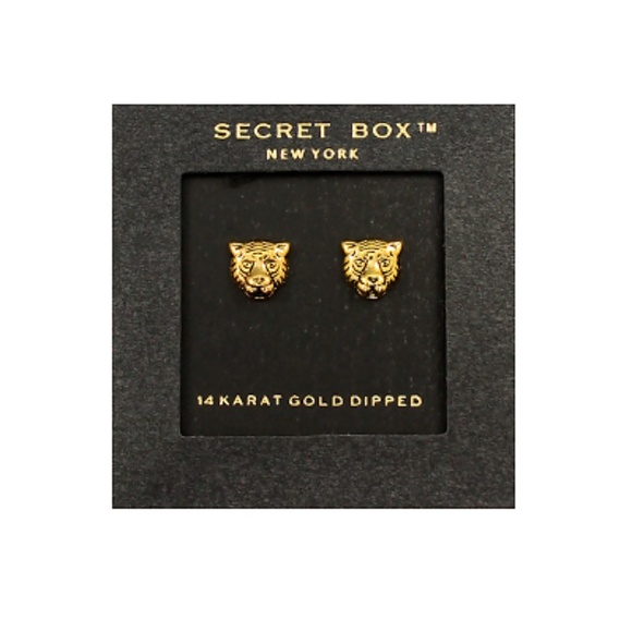 Tiger Stud Earrings - Picture 1 of 2